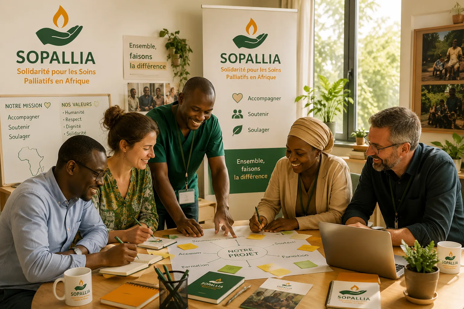 Équipe engagée autour des projets SOPALLIA